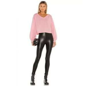 Commando Black Perfect Control Faux Leather Legging High Waisted Size Small